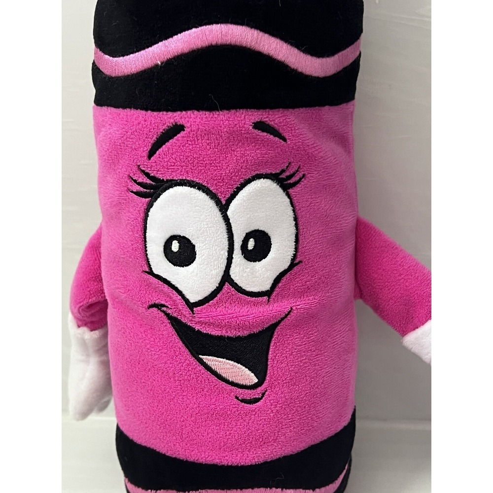 2017 Crayola Experience Jazzberry Jam Plush Pink Crayon 18" Toy - Picture 2 of 8